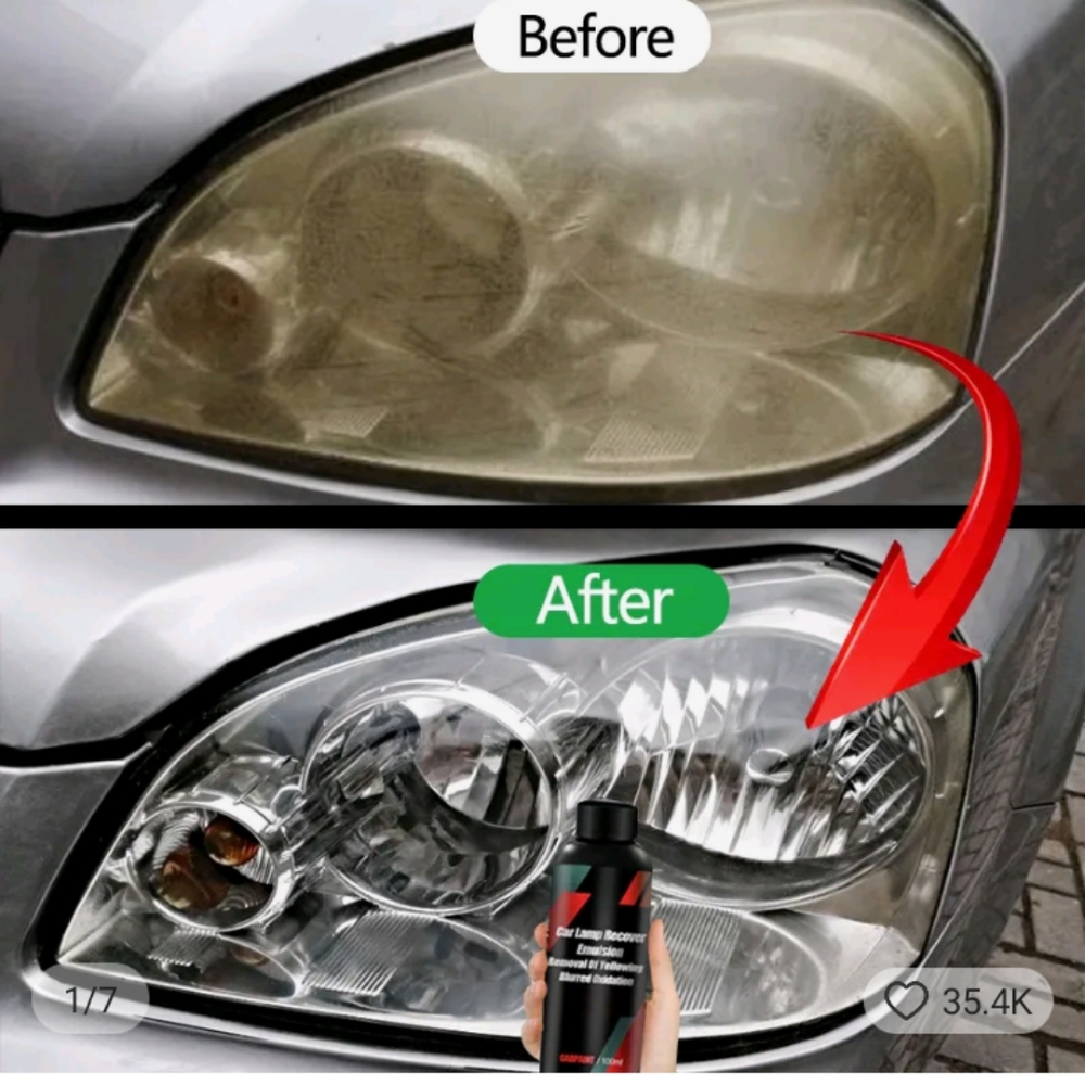 Car lights polisher cleaning 🧹